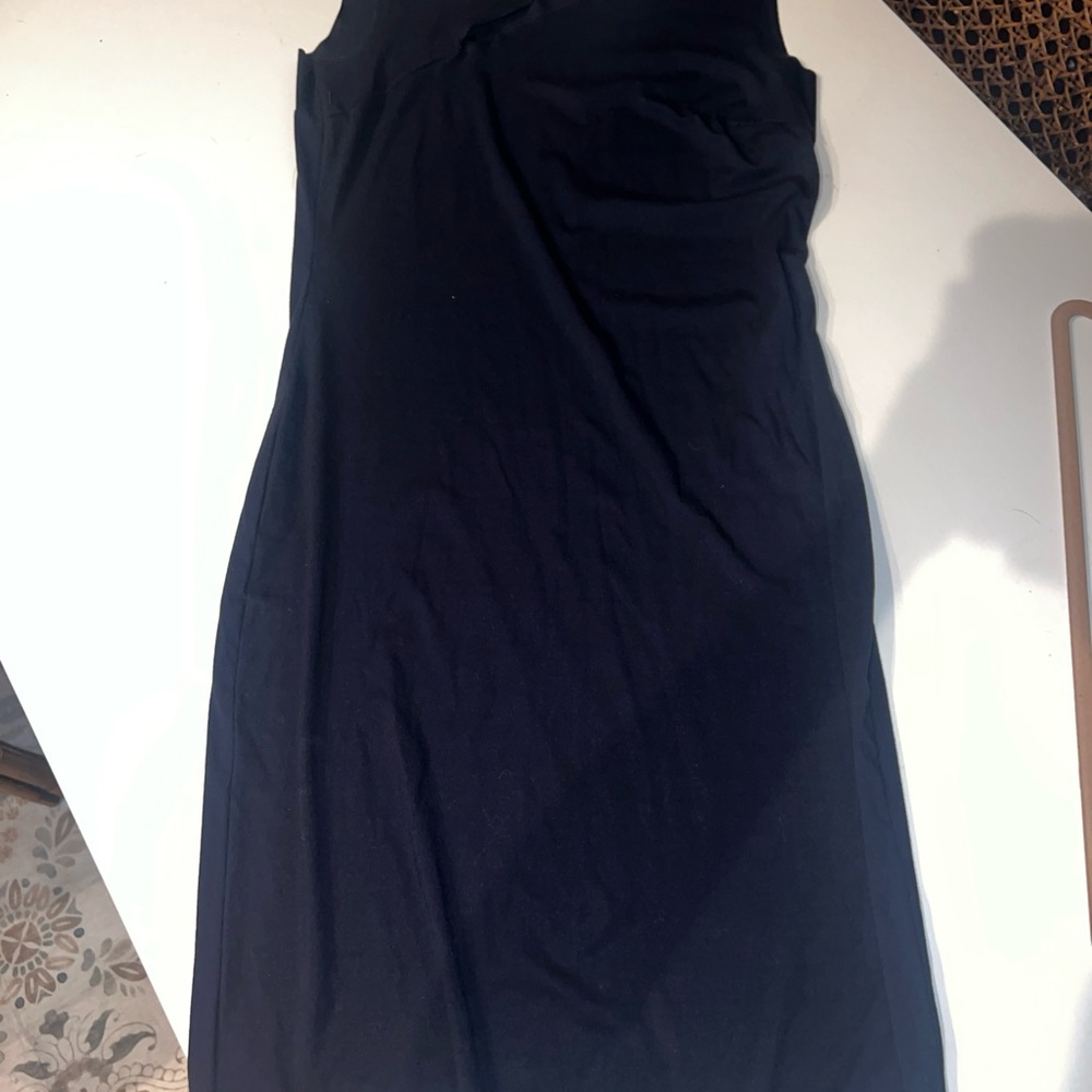 Pure Cut Dress by Wolford Medium Midnight Black Cut Out Sheath Dress Sleeveless